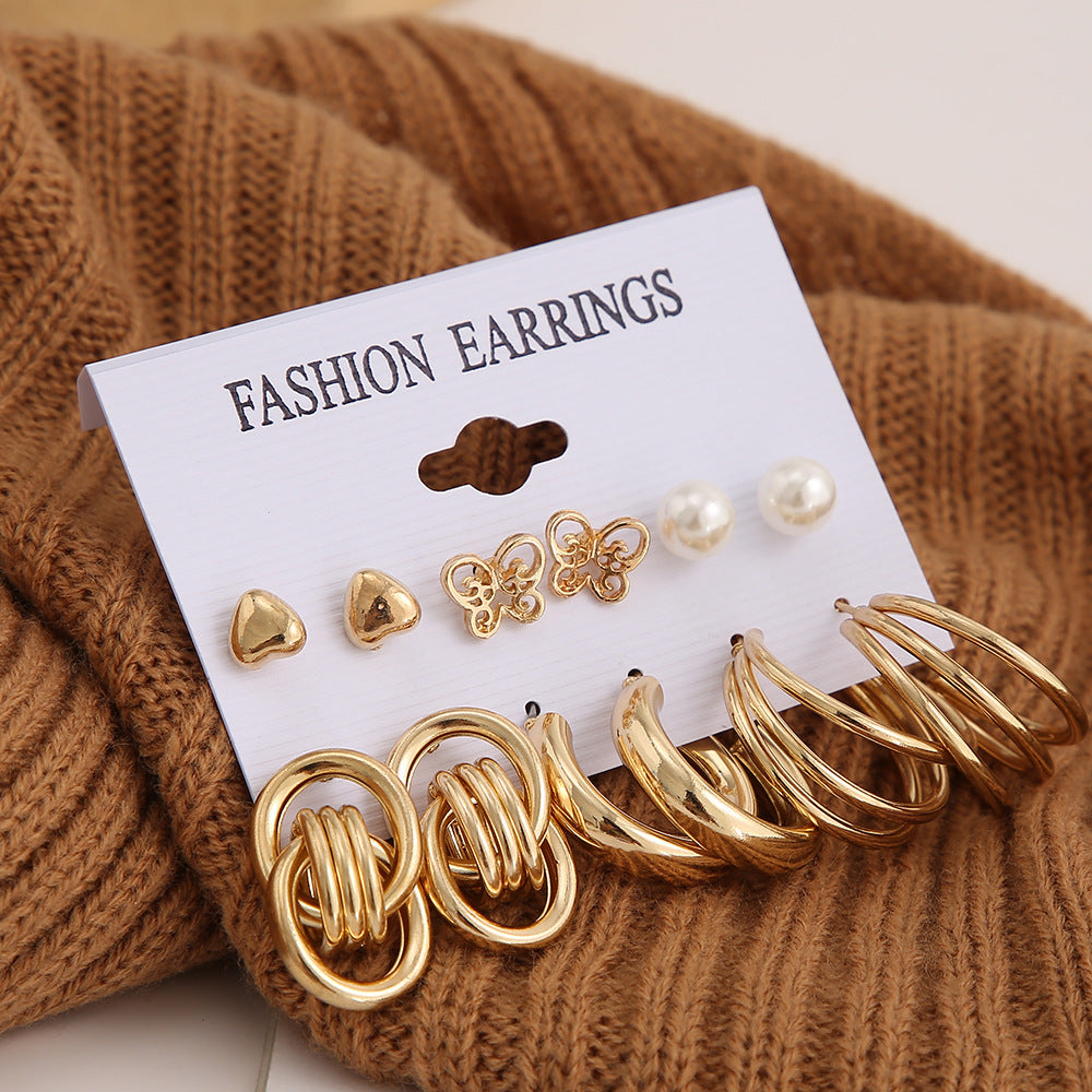 Damen modisches Ohrringe-Set mit vielfältigen Anhängern Shop Nory