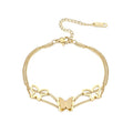 Damen Armreif mit filigranem Schmetterlingsdesign aus hochwertigem Edelstahl Shop Nory