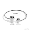 Damen offener Armreif mit modernem, minimalistischem Design und hochglänzender Oberfläche Shop Nory