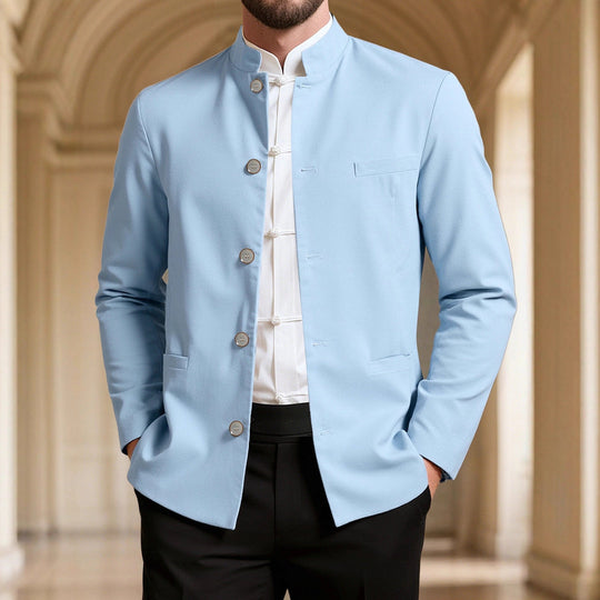Herren modischer Stehkragenblazer