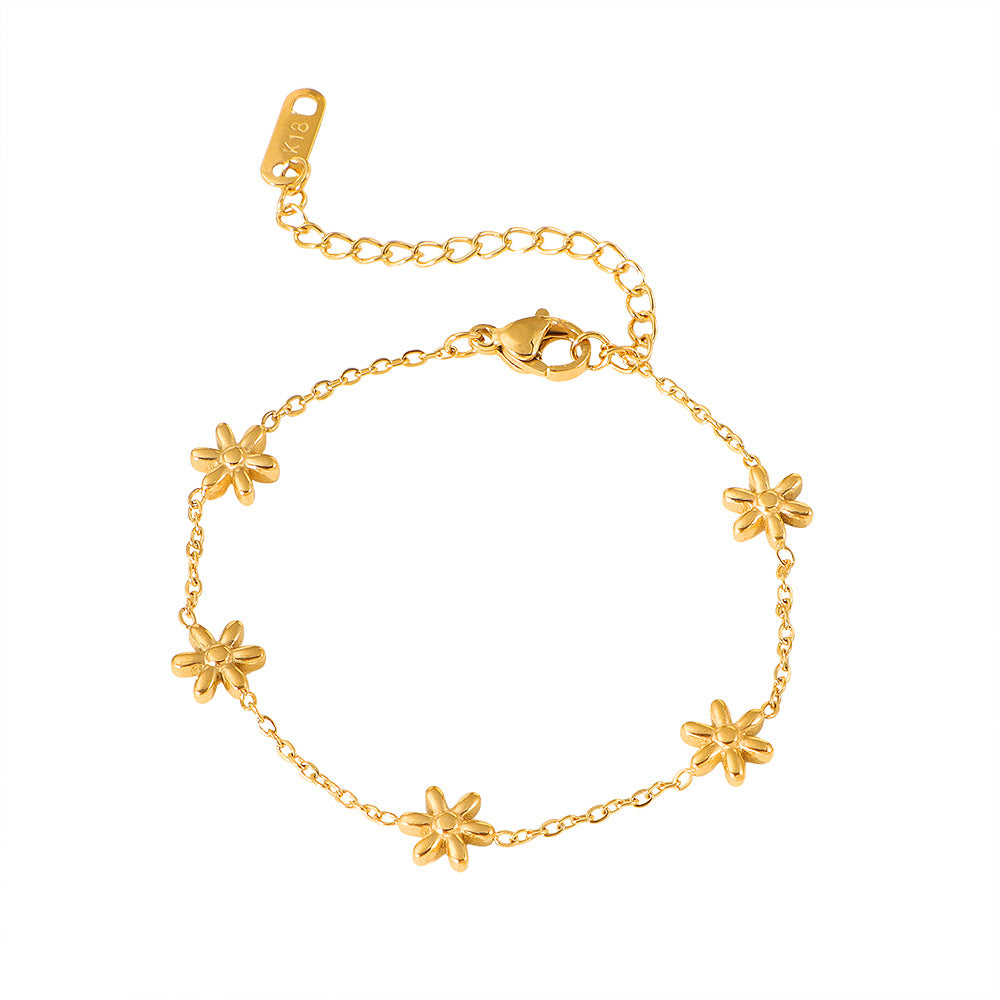 Damen Blumenkette Fußkettchen Shop Nory