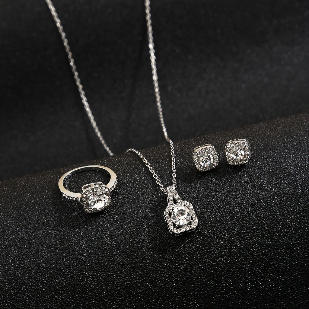 Damen Schmuckset mit funkelnden Zirkonia und eleganten Designs Shop Nory