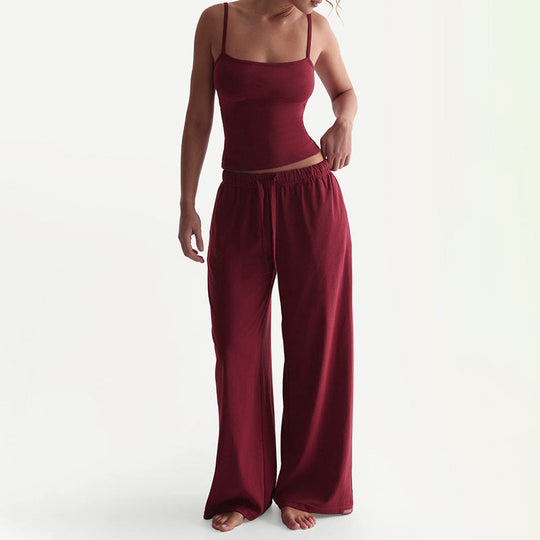 Damen Legere Lounge-Hose und Top Set