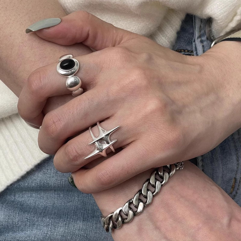 Damen Statement-Ring mit modernem Design und geometrischen Elementen Shop Nory