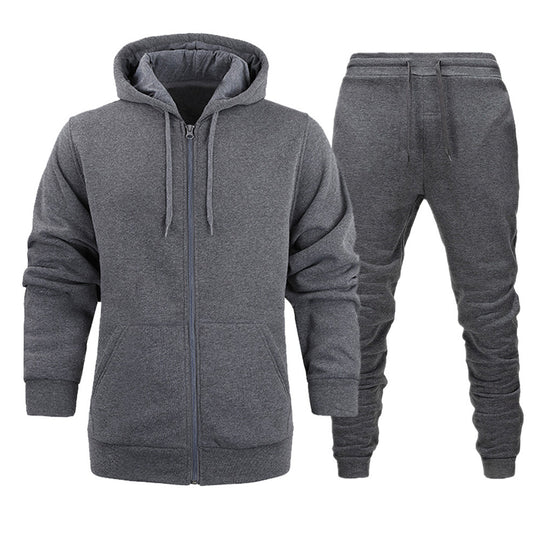 Herren nan zweites Komfort-Trainingsset mit robustem Frontreißverschluss, verstärkten Nähten und Jogginghose mit verdeckten Reißverschlusstaschen Shop Nory