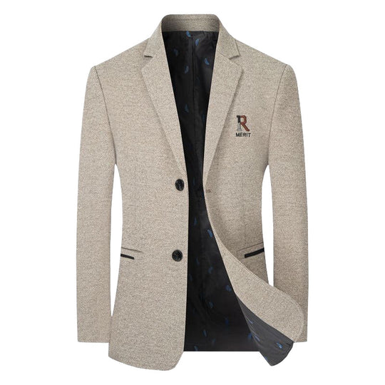 Herren Sakko Slim-Fit aus strukturierter Wollmischung mit kontrastiertem Innenfutter Shop Nory