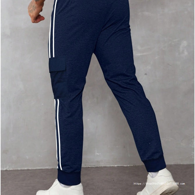 Herren Utility-Jogginghose mit aufgesetzter Känguru-Tasche und breiten Kordeln Shop Nory