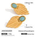 Damenohrringe mit Blattform und hochwertigem Edelstahl Shop Nory