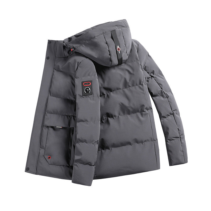 Herren wattierter Parka mit Kapuze und großen Fronttaschen Shop Nory