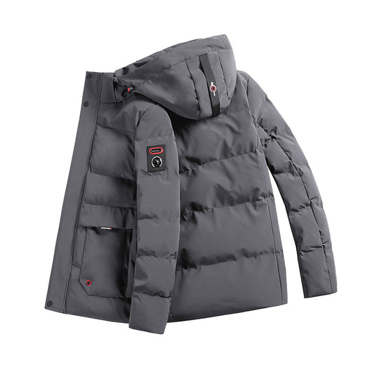 Herren wattierter Parka mit Kapuze und großen Fronttaschen Shop Nory