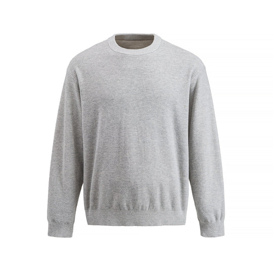 Herren Feiner Rundhals‑Sweatpullover aus Terry‑Frottee mit geripptem Saum Shop Nory