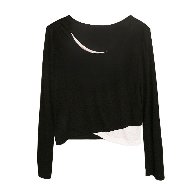 Damen Modisches cropped Langarmshirt Shop Nory