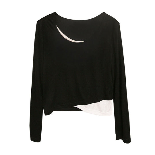 Damen Modisches cropped Langarmshirt Shop Nory