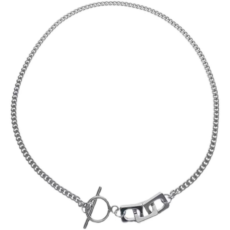 Damen modische Halskette mit geometrischem Anhänger und filigranem Design Shop Nory