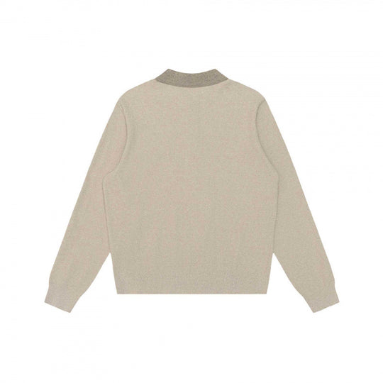 Unisex Feinstrick-Polopullover mit Henley-Knopfleiste und gerippten Bündchen Shop Nory