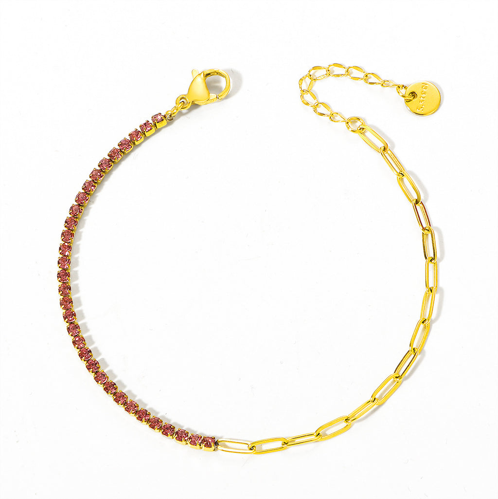 Damen Fußkette mit funkelnden Kristallakzenten Shop Nory