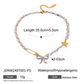 Damen Armband mit funkelndem Stern- und Schleifenmotiv aus hypoallergenem Edelstahl Shop Nory