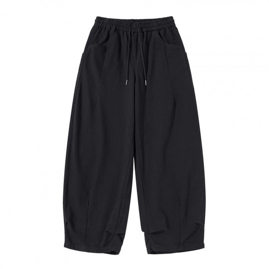 Damen Weite Cropped-Hose mit Tunnelzugbund, Ballon-Silhouette und aufgesetzten Taschen Shop Nory