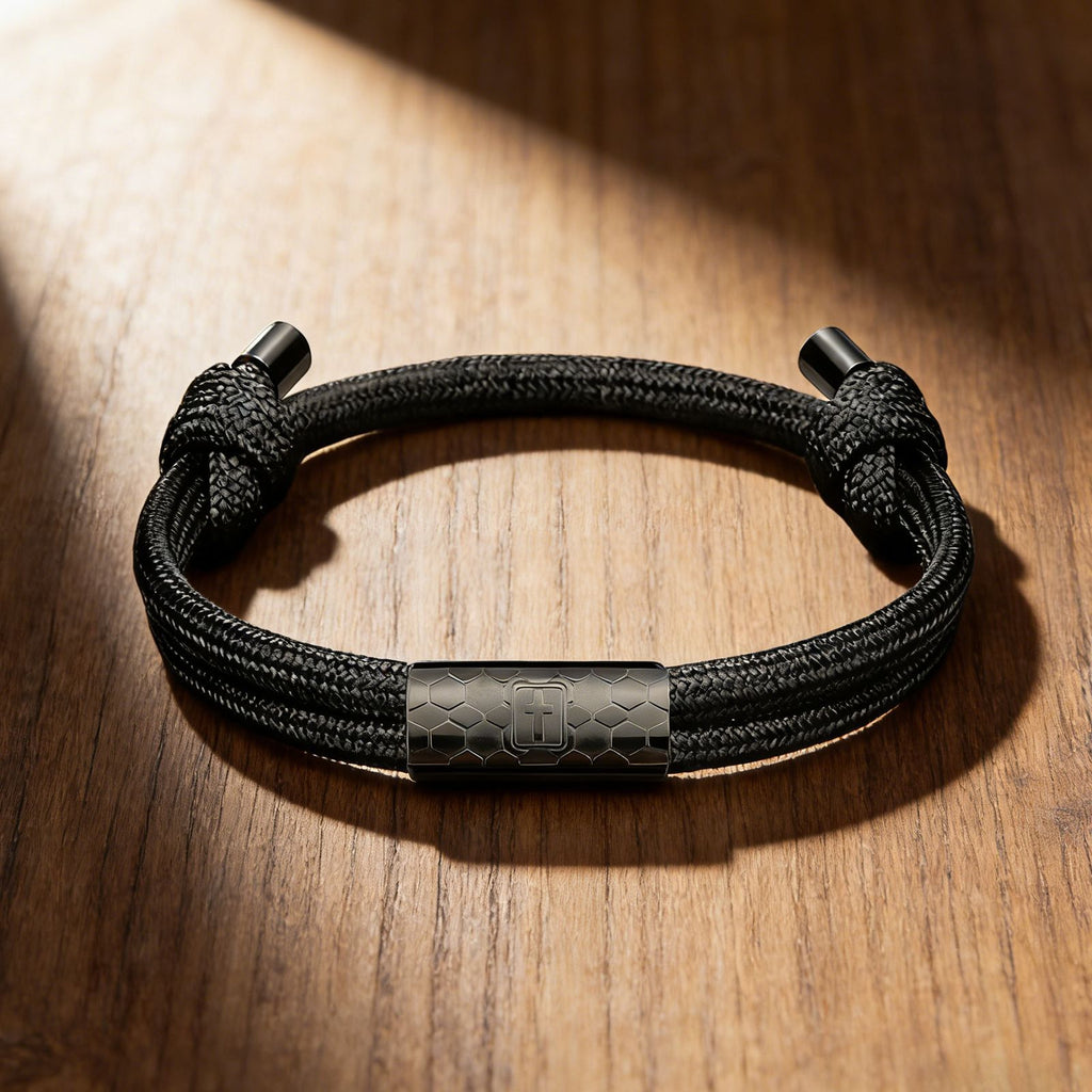 Herren elegantes Paracord-Armband mit innovativem Verschluss Shop Nory