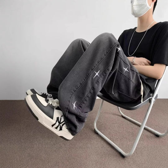 Damen Weitgeschnittene Jeanshose mit einzigartigem Design Shop Nory