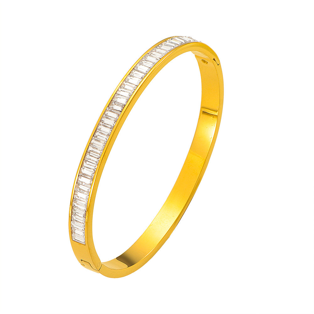 Damen eleganter Armreif mit funkelnden Zirkonia-Steinen Shop Nory