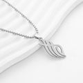 Damen elegant gestaltete Halskette mit Blattanhänger Shop Nory