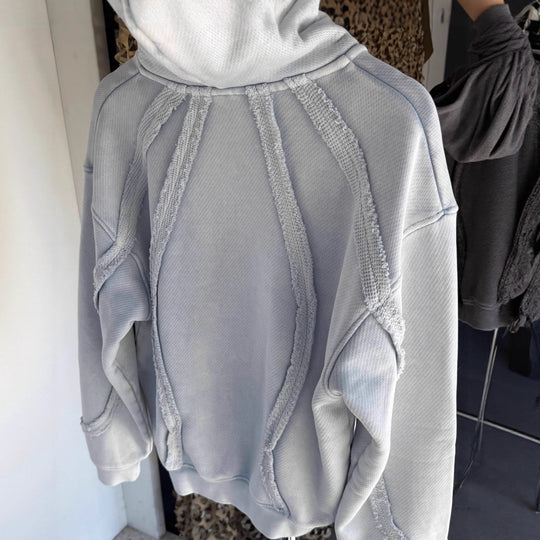 Herren Urbaner Kapuzenpullover aus strukturiertem Material Shopnory