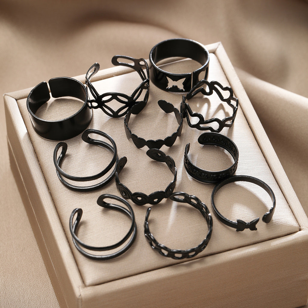 Damen Ring-Set mit kreativen, skulpturalen Designs Shop Nory
