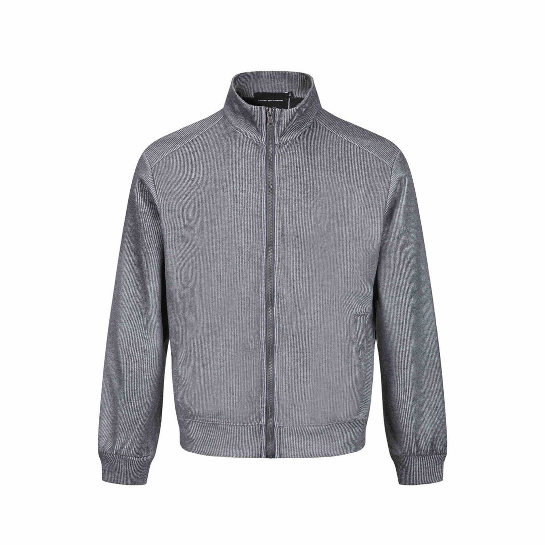 Herren Leichte Sweatjacke aus Baumwoll‑Mix mit Stehkragen, durchgehendem Reißverschluss und Eingrifftaschen Shop Nory