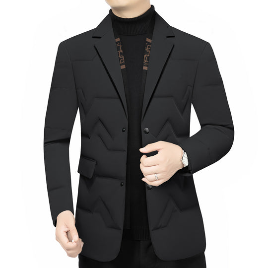 Herren Gepolstertes Business-Sakko mit gesteppter Optik und Notch-Revers Shop Nory