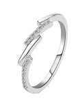 Damen Zeitgenössischer Ring mit Kristall-Akzenten Shop Nory