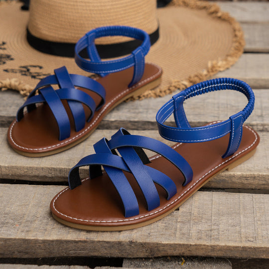 Damen Riemchen-Sandalen mit flexiblem Fußbett und eleganter Ausstattung