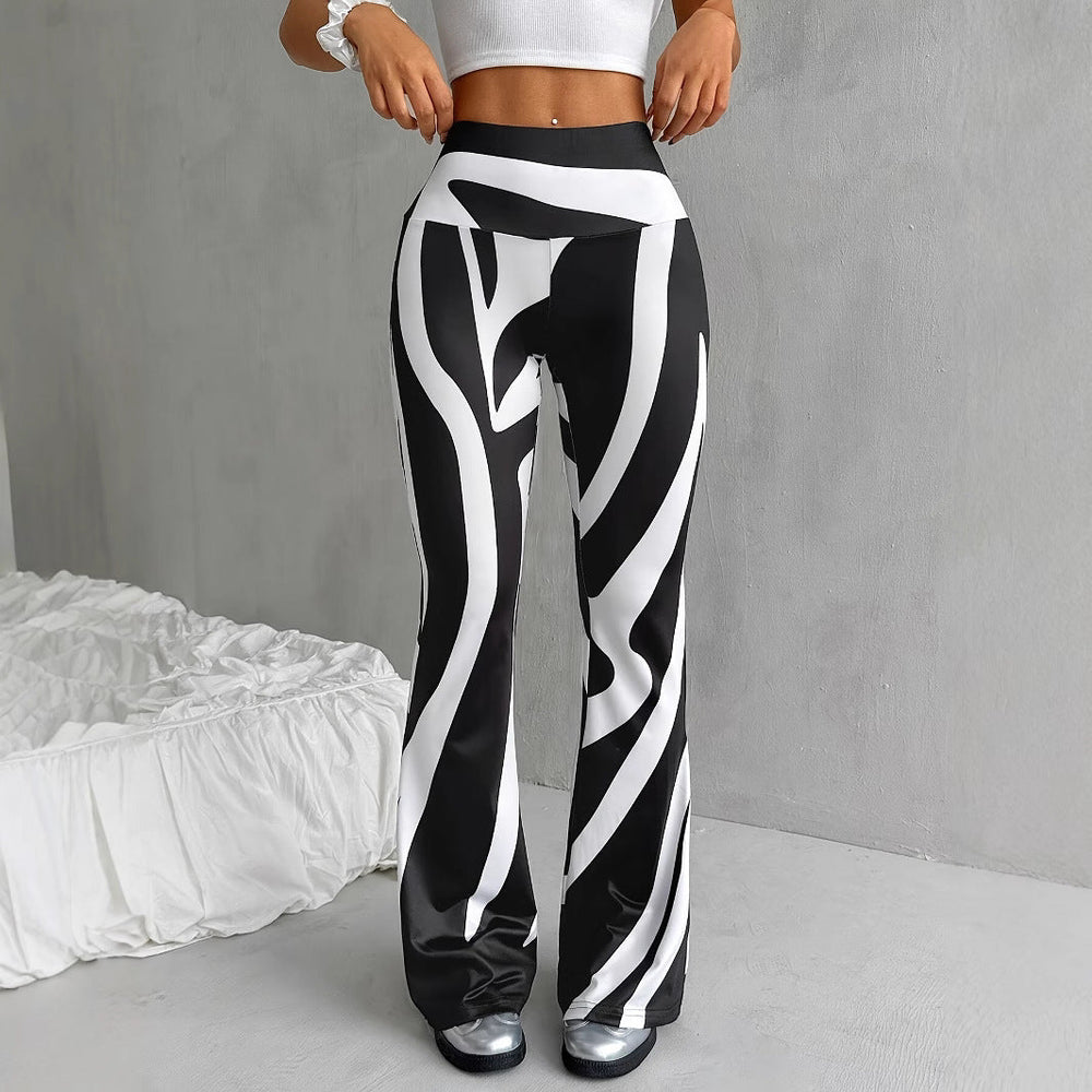 Damen Sportleggings mit modischem ZShopnoryra-Muster und hohem Bund Shopnory