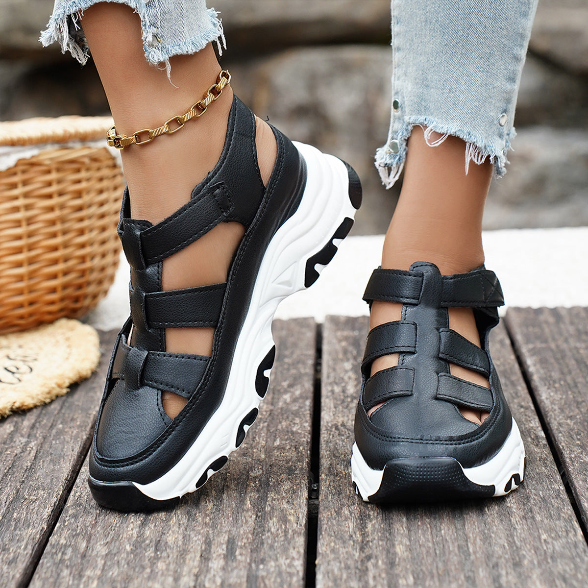 Damen bequeme Sport-Sandalen mit modischem Design