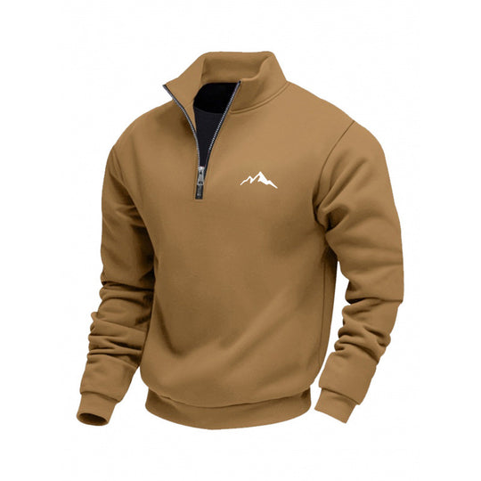 Herren Sweatshirt mit kurzem Reißverschluss Shop Nory