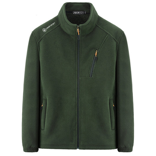 Herren Thermo‑Fleecejacke mit Sherpa‑Innenfutter, Stehkragen und Reißverschlusstaschen Shop Nory