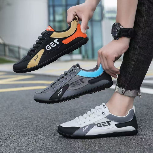 Herren Leichter Mesh- und Kunstleder-City-Sneaker mit gepolstertem Fersensteg und rutschfester Gummilaufsohle Shop Nory