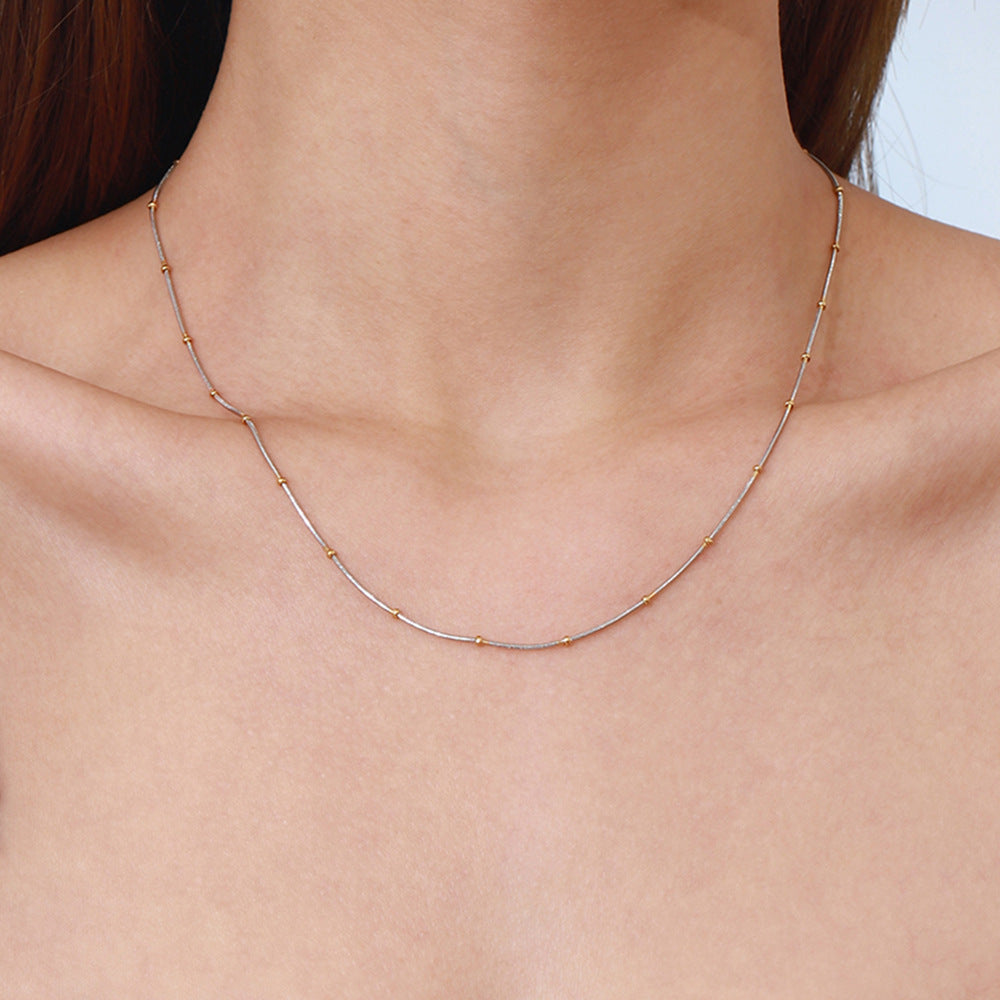 Damen elegante Halskette aus hypoallergenem Edelstahl mit wasserdichten Eigenschaften Shop Nory