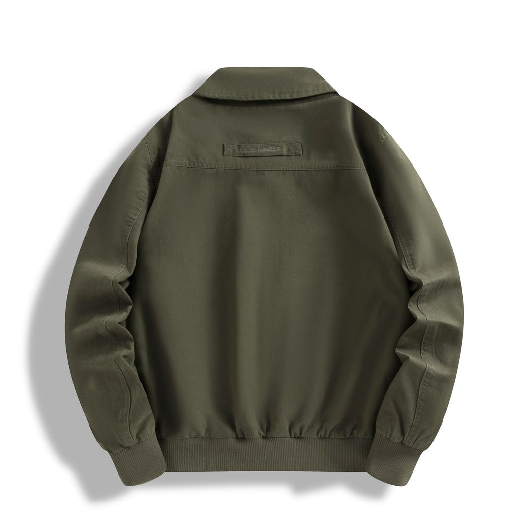 Herren Klassische Field-Bomberjacke mit Zwei-Wege-Reißverschluss und Klappentaschen Shop Nory