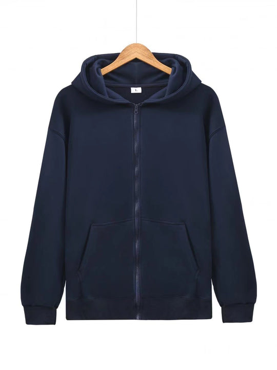 Unisex nan leichter Reißverschluss-Hoodie mit innen angerautem French-Terry, flachen Nähten und Kängurutaschen Shop Nory
