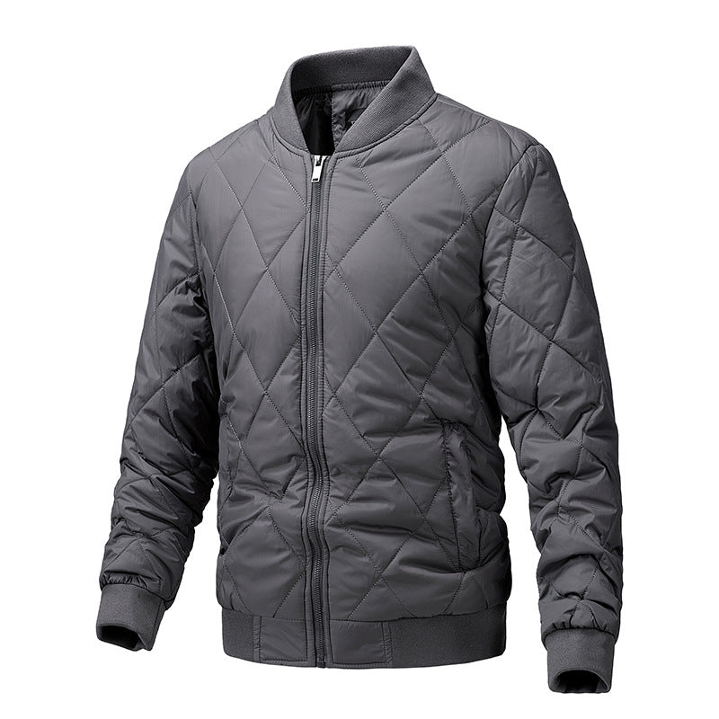 Herren gesteppte, leichte wattierte Bomberjacke mit Rautensteppung Shop Nory