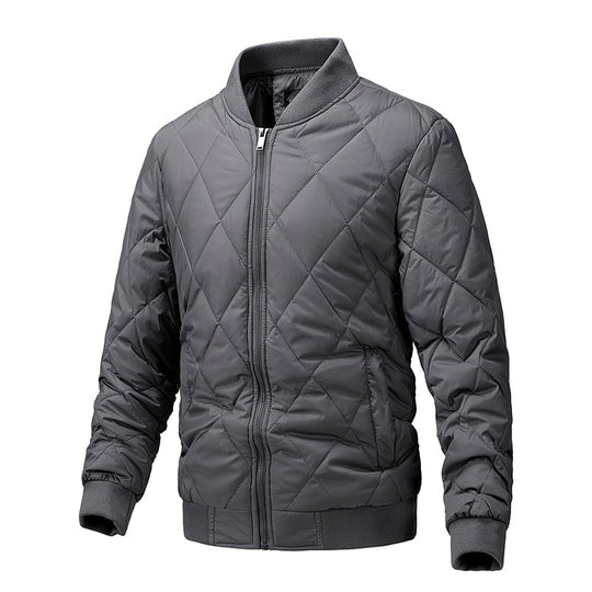 Herren gesteppte, leichte wattierte Bomberjacke mit Rautensteppung Shop Nory
