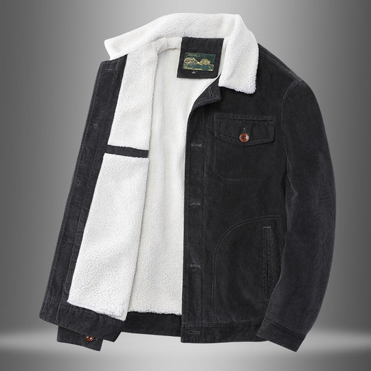Herren Lässige Cordjacke mit Teddyfutter Shop Nory 1787797447