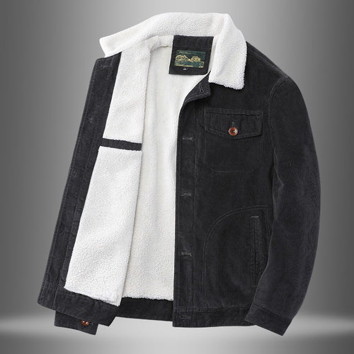 Herren Lässige Cordjacke mit Teddyfutter Shop Nory 1787797447