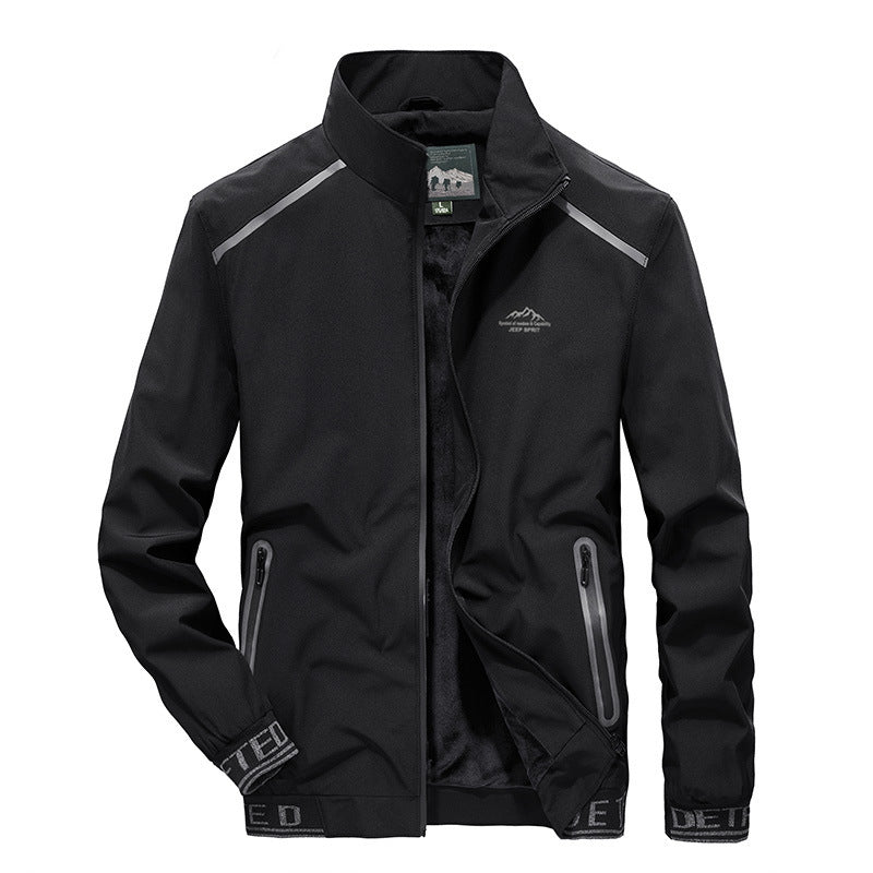 Herren Softshell-Trainingsjacke mit Fleece-Innenfutter, reflektierenden Einsätzen und winddichter Membran Shop Nory