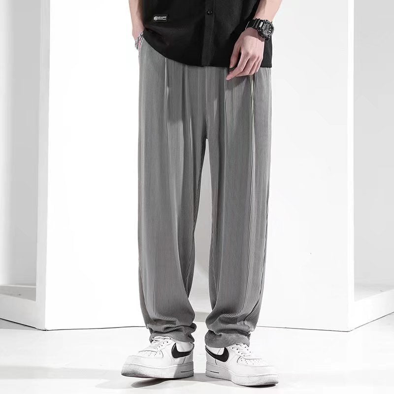 Herren Legere Plissee-Hose Shop Nory