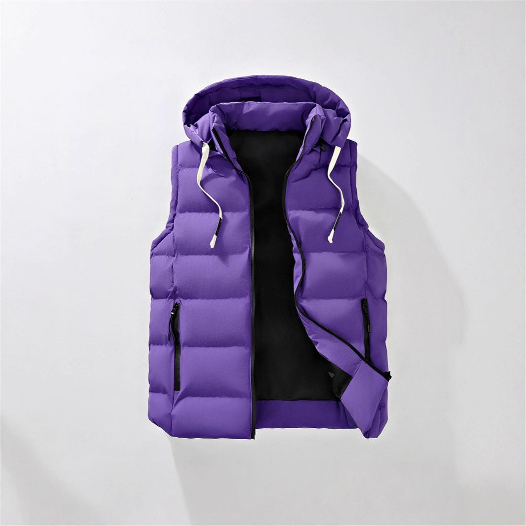 Herren Steppweste mit Kapuze, windabweisender Mikrofaserschale und leichter Thermoisolierung Shop Nory
