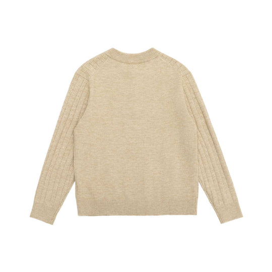 Herren Zopfmuster-Halbzip-Pullover mit Stehkragen und geripptem Saum Shop Nory