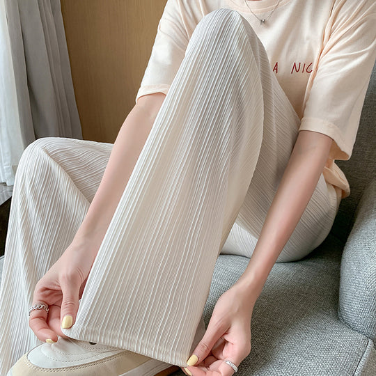 Damen Plissierte Weitbein-Hosen Shop Nory