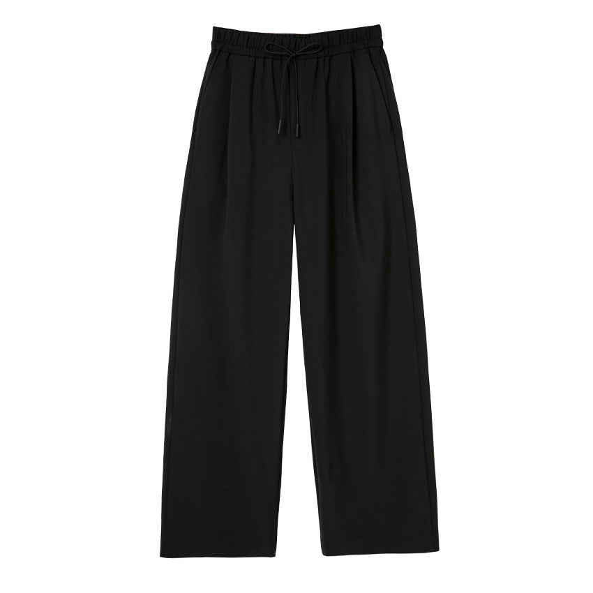 Damen weite Palazzo-Hose mit elastischem Bund und Tunnelzug Shop Nory